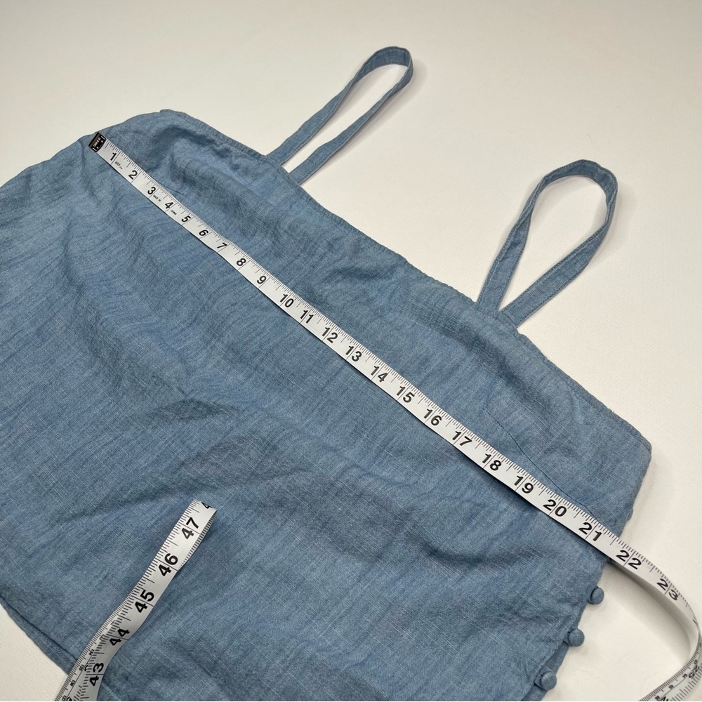 Madewell Tank Top Cotton Blue Boho Summer Coquette Feminine Sweet Romantic Beach - Picture 6 of 9
